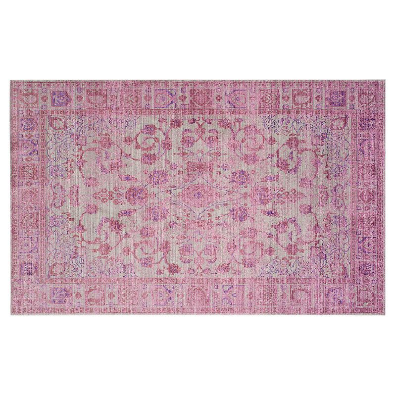 Safavieh Valencia Victoria Framed Floral Rug, Multicolor, 5X8 Ft