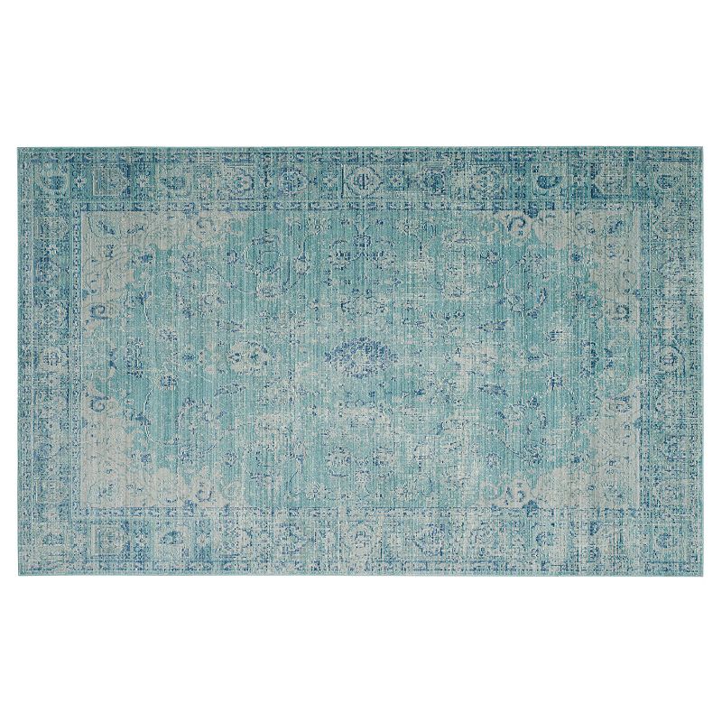 Safavieh Valencia Victoria Framed Floral Rug, Multicolor, 5X8 Ft