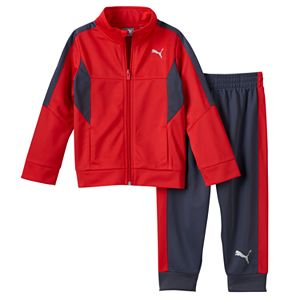 Boys 4-7 PUMA Colorblocked Track Jacket & Jogger Pants Set