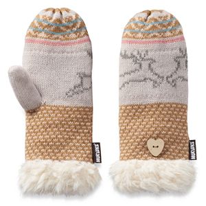 Women's MUK LUKS Reindeer Mittens