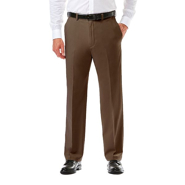 Men's Haggar® Cool 18® PRO Classic-Fit Wrinkle-Free Flat-Front ...