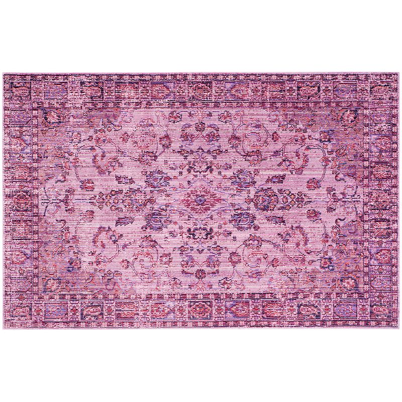 Safavieh Valencia Elizabeth Framed Floral Rug, Multicolor, 5X8 Ft