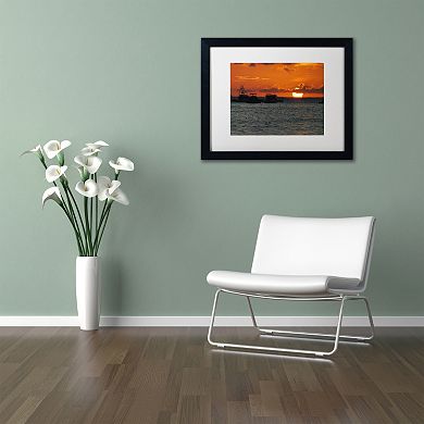 Trademark Fine Art Never Distant Black Framed Wall Art