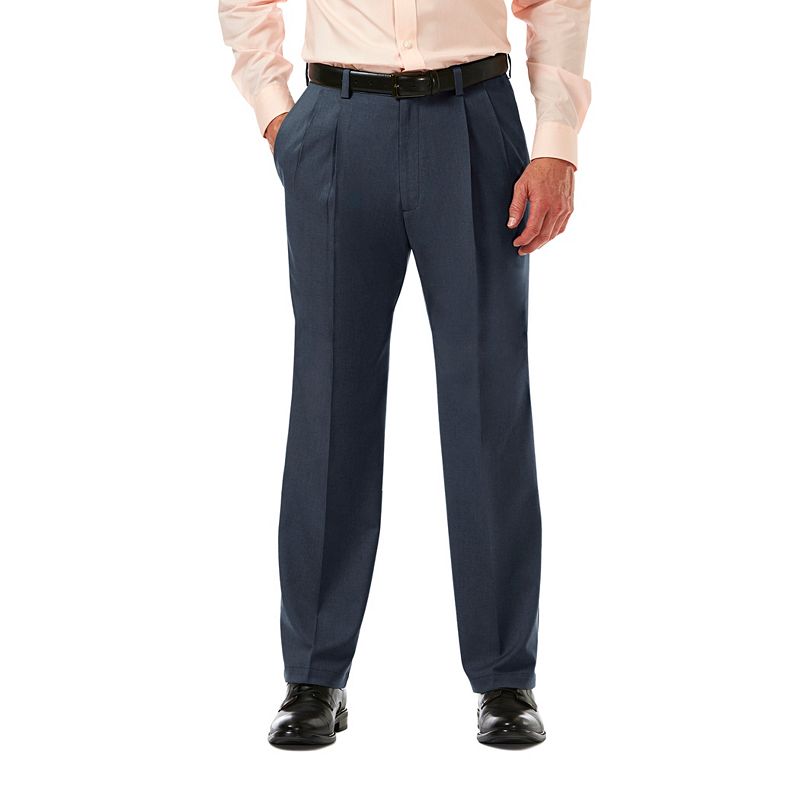 UPC 019781898119 product image for Men's Haggar Cool 18 PRO Classic-Fit Wrinkle-Free Pleated Expandable Waist Pants | upcitemdb.com