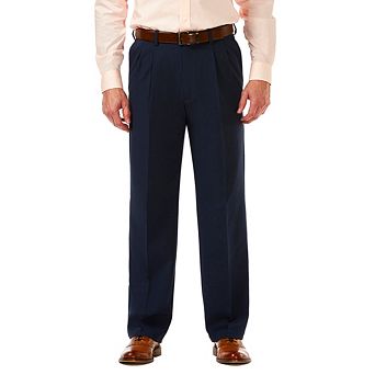 Men's Haggar® Cool 18® PRO Classic-Fit Wrinkle-Free Pleated Expandable Waist Pants
