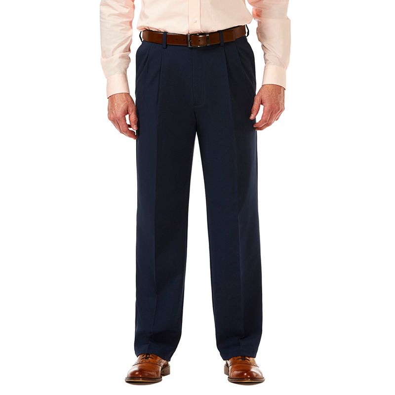 UPC 019781907866 product image for Men's Haggar® Cool 18® PRO Classic-Fit Wrinkle-Free Pleated Expandable Waist Pan | upcitemdb.com