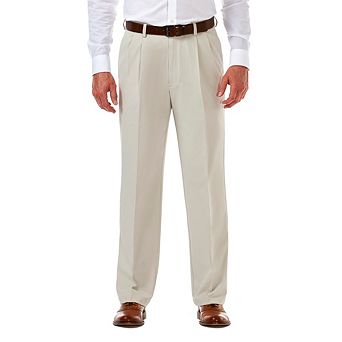 Men's Haggar® Cool 18® PRO Classic-Fit Wrinkle-Free Pleated Expandable Waist Pants