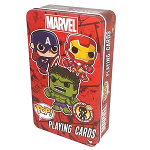 Marvel Funko POP! Playing Cards & Bobble-Head Figure Set by Cardinal