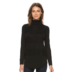 Women's Apt. 9® Striped Turtleneck Tunic