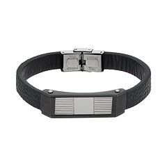 Kohls mens online leather bracelet