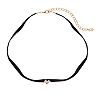 LC Lauren Conrad Simulated Crystal Chevron Faux Suede Choker Necklace