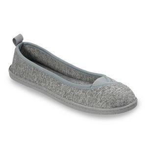 Dearfoams Women's Memory Foam Ballet Slippers