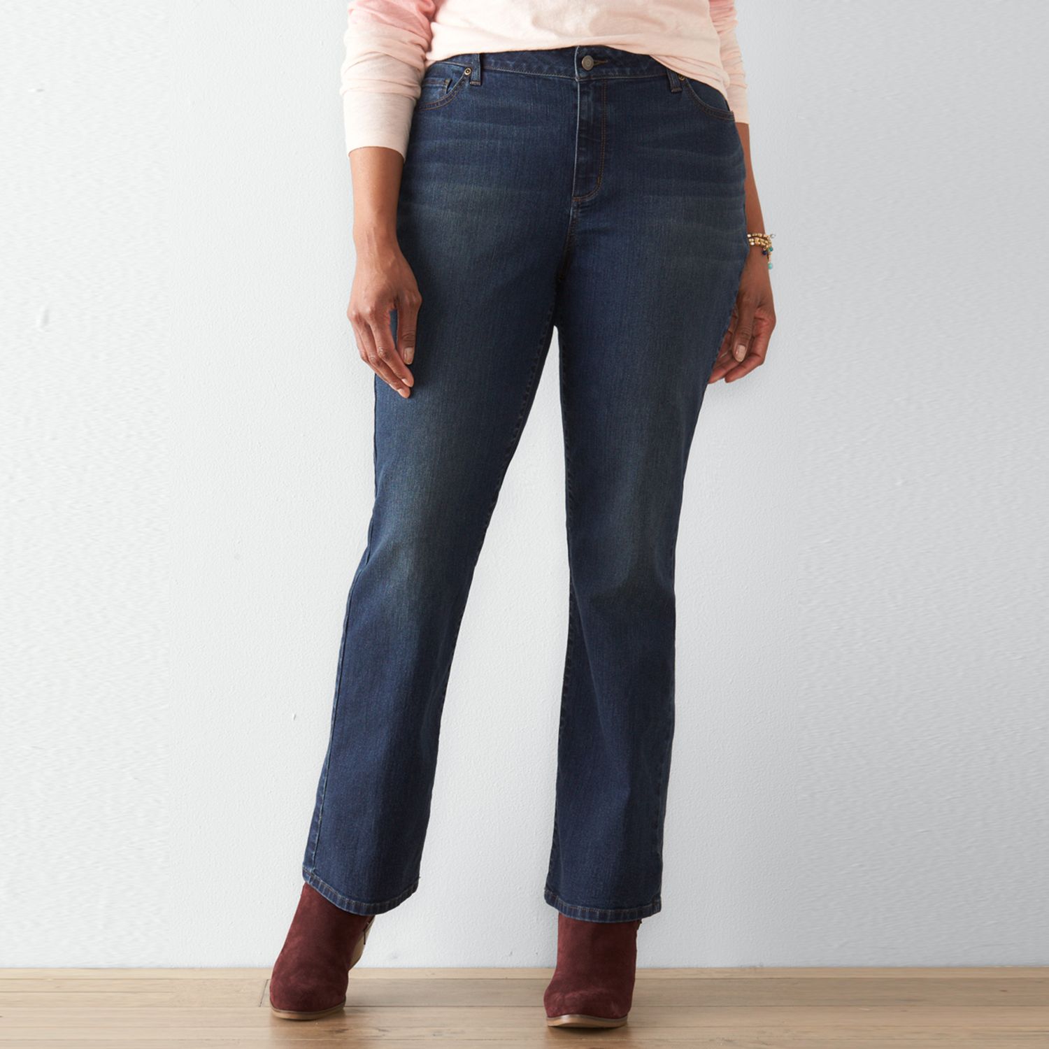 sonoma curvy slim boot jeans