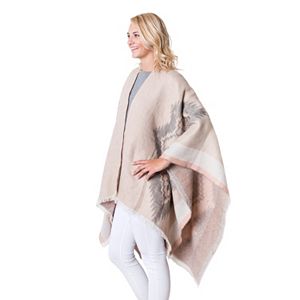 MUK LUKS Southwestern Fringed Ruana