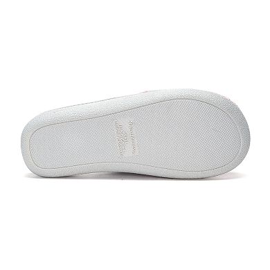 Dearfoams Women's Memory Foam Scuff Slippers