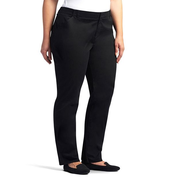 Ellos Comfortable Women's Plus Size Modern Stretch Chino Pants