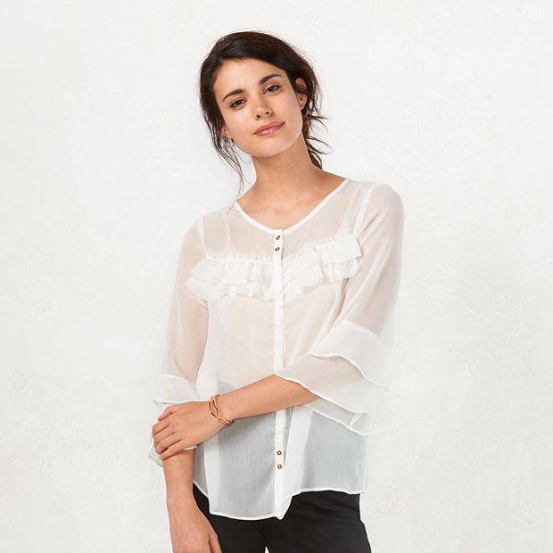 Kohls store chiffon blouse