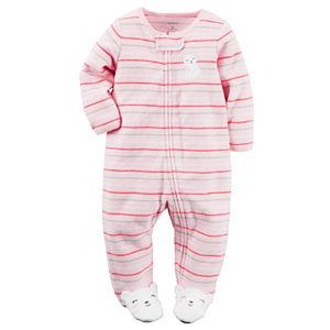 Baby Girl Carter's Striped Terry Sleep & Play