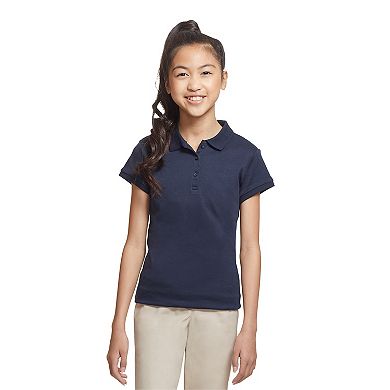 Girls 4-16 & Plus Chaps School Uniform Picot Polo Shirt