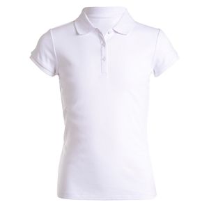 Girls 4-16  & Plus Chaps School Uniform Picot Polo Shirt