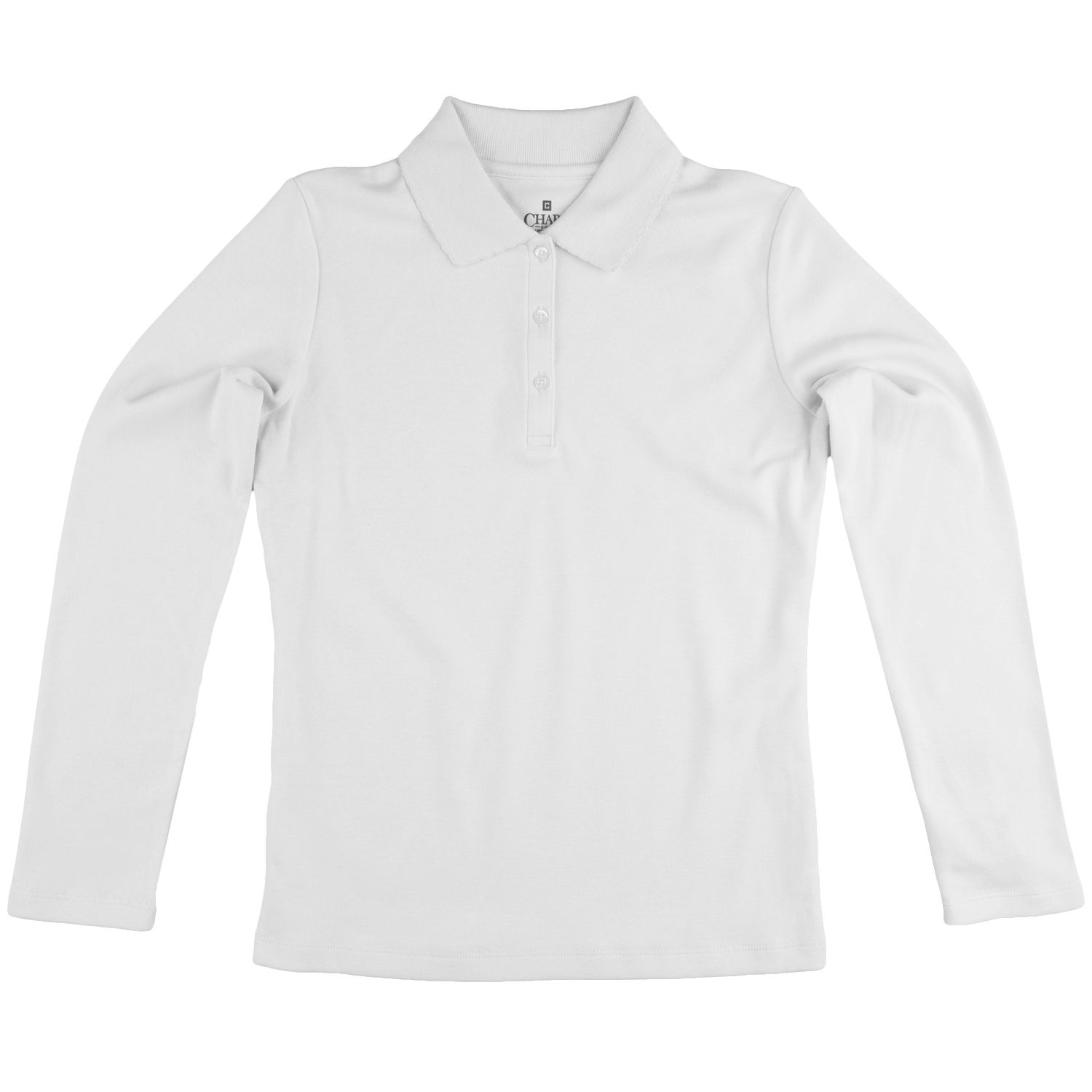 girls white polo shirts