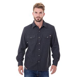 Big & Tall Dickies Solid Flannel Shirt