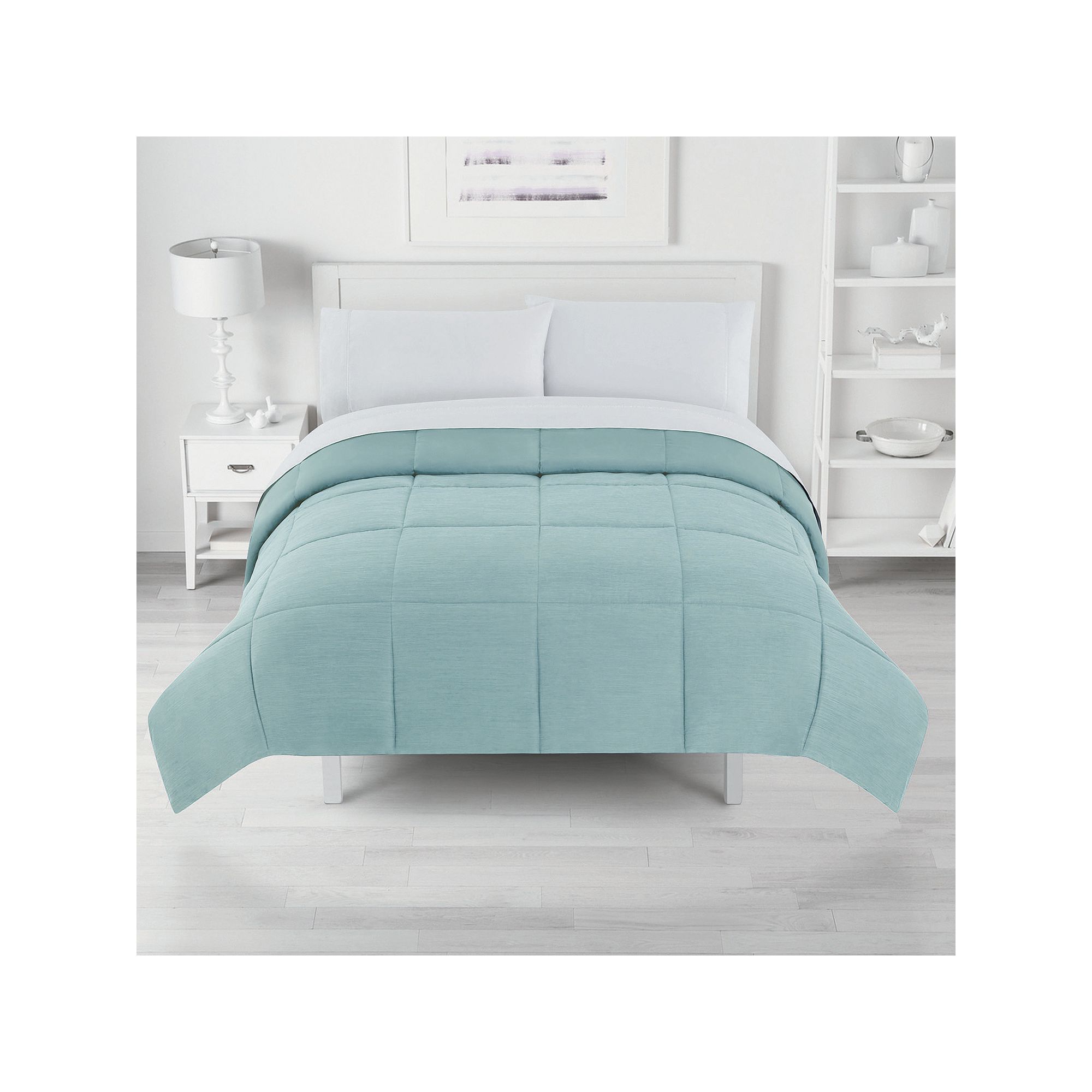 The Big One® Microfiber Down-Alternative Reversible Comforter, Everly Blue