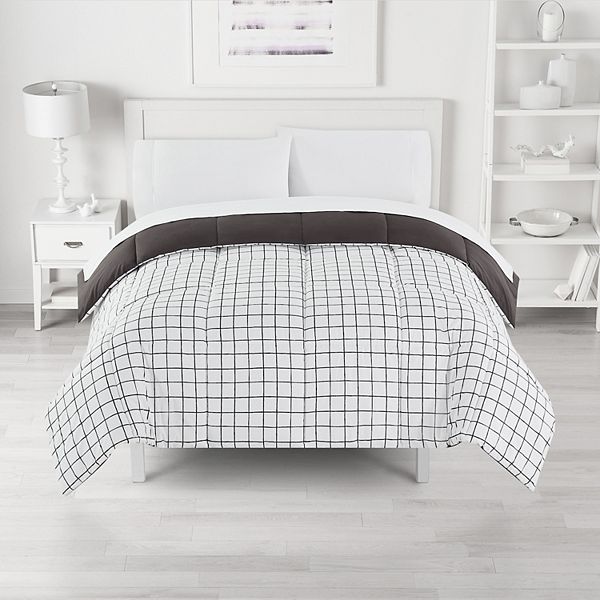 The Big One® Microfiber Down-Alternative Reversible Comforter - Sutton Plaid (KING)