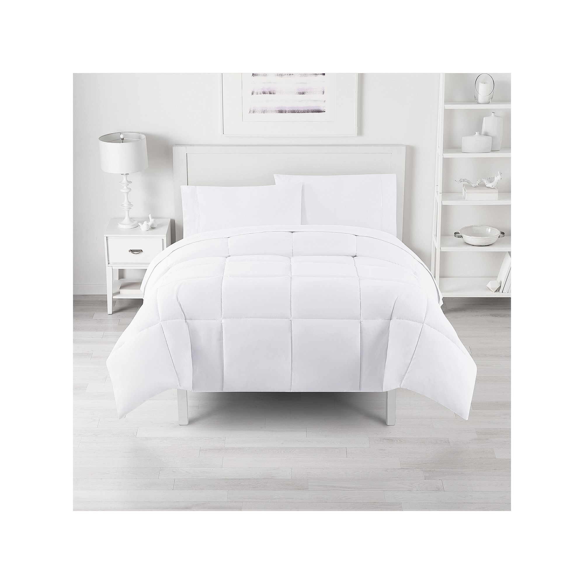The Big One® Microfiber Down-Alternative Reversible Comforter, White