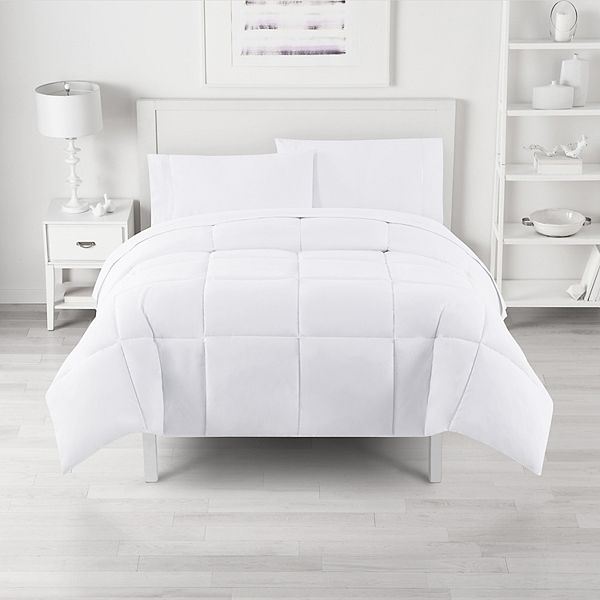 The Big One® Down-Alternative Reversible Comforter - White (KING)