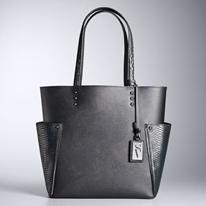Simply Vera Vera Wang Flyback Studded Tote
