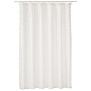 Home Classics® Metallic Trellis Fabric Shower Curtain