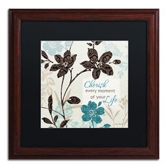 Trademark Fine Art Botanical Touch Quote I Matted Framed Wall Art
