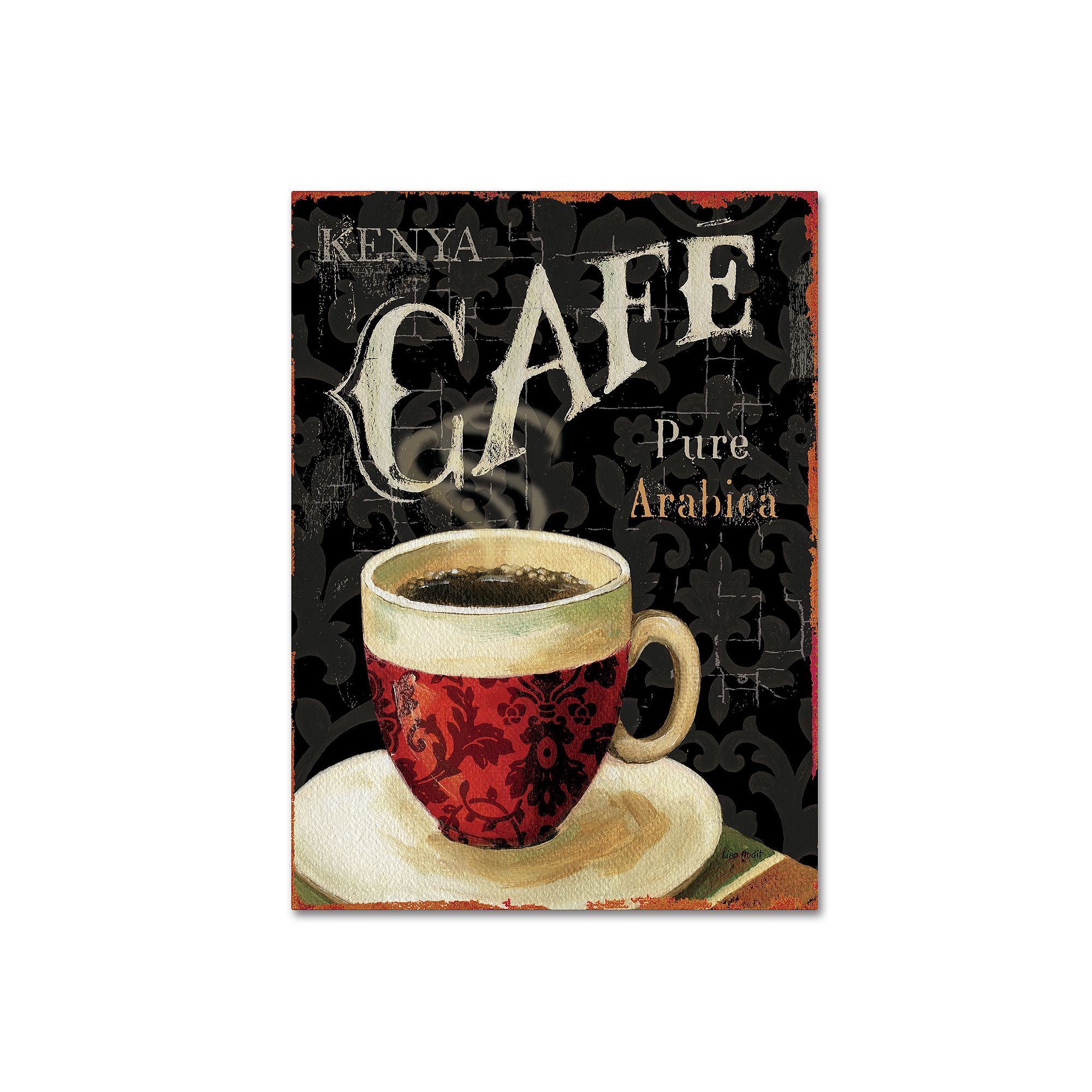 Trademark Fine Art Todays Coffee I Canvas Wall Art, Red