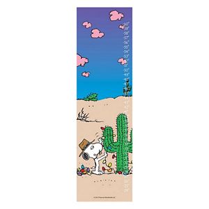 Peanuts Snoopy & Cactus Canvas Growth Chart by Marmont Hill
