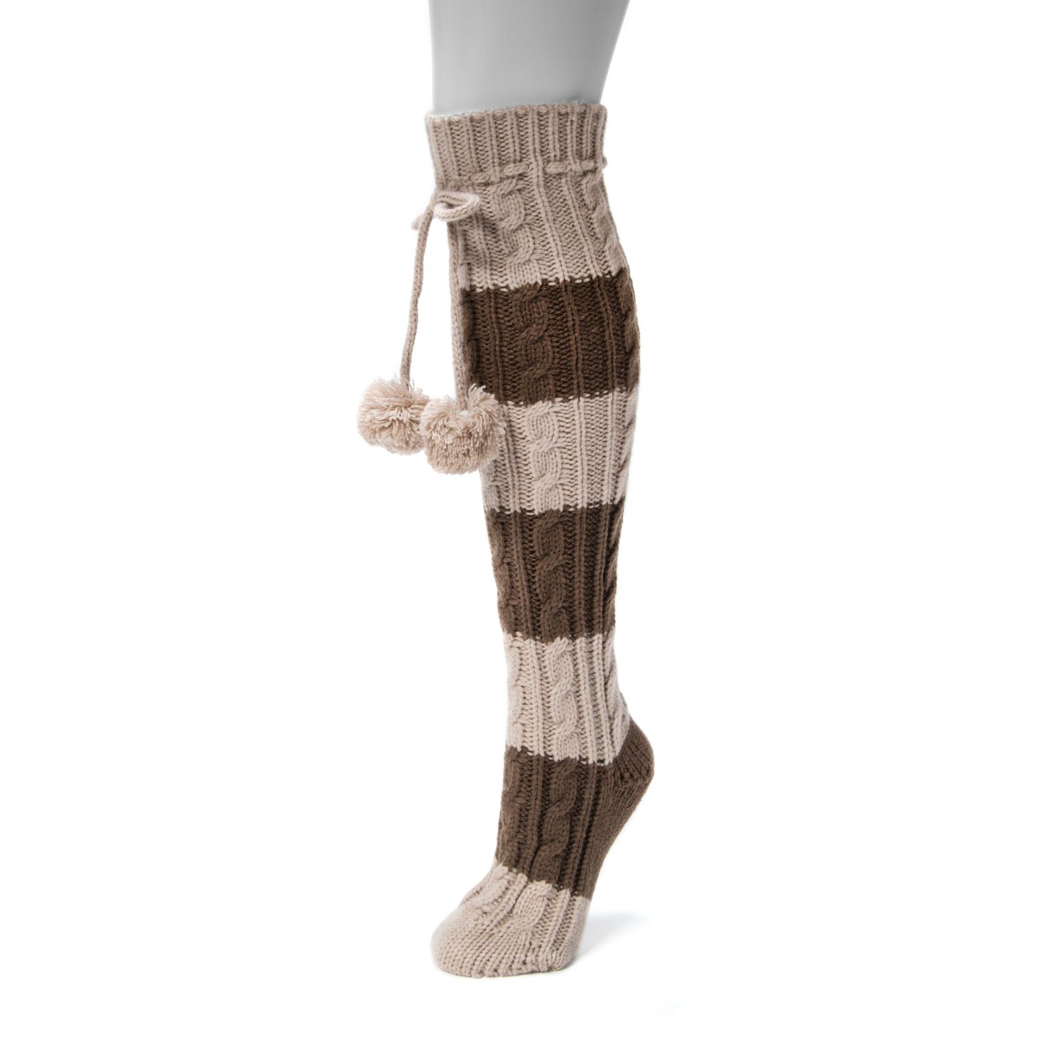 pom pom knee high socks