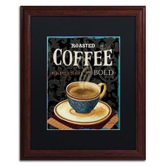 Trademark Fine Art Today's Coffee IV Matted Framed Wall Art