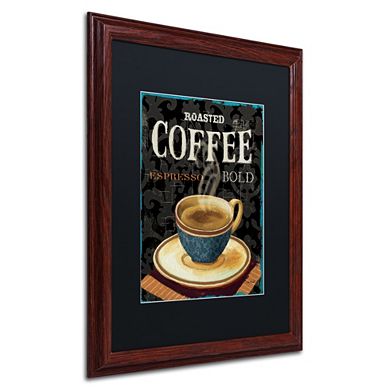 Trademark Fine Art Today's Coffee IV Matted Framed Wall Art