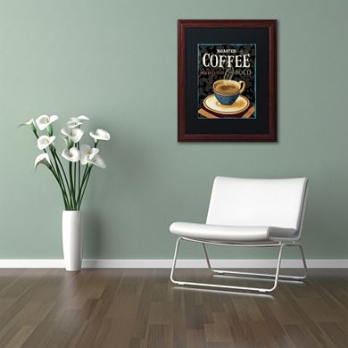 Trademark Fine Art Today's Coffee IV Matted Framed Wall Art