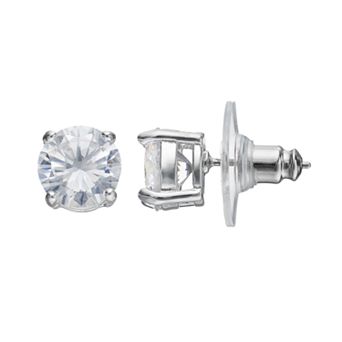 Nine West Cubic Zirconia Round Stud Earrings