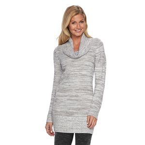 Women's AB Studio Marled Cowlneck Tunic Sweater