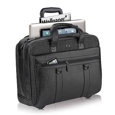 Solo Bradford Rolling Laptop Briefcase 