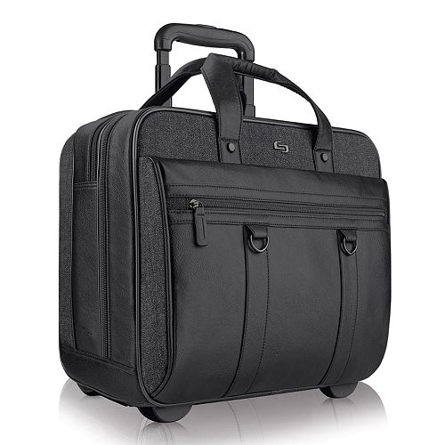 Solo Bradford Rolling Laptop Briefcase
