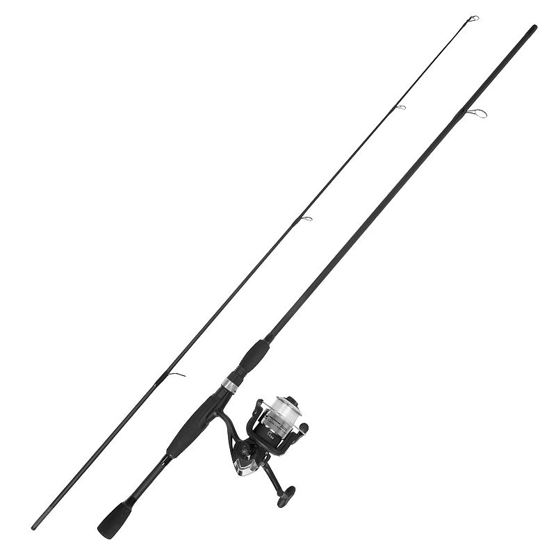Wakeman Outdoors Strike Series Medium Spinning Fishing Rod & Reel Combo, Bl
