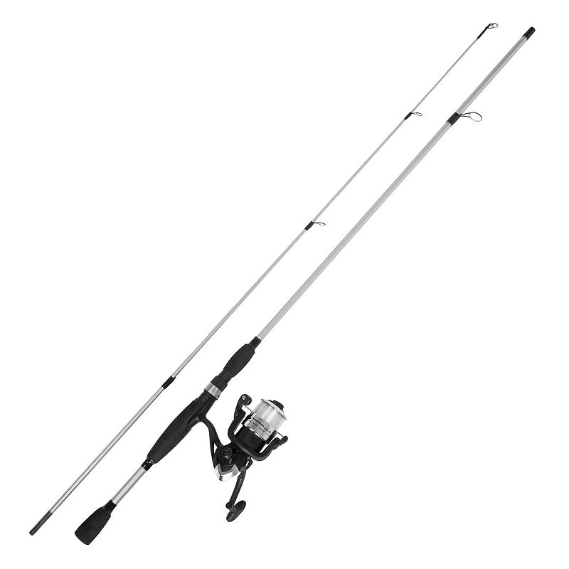Wakeman Strike Series Medium Spinning Fishing Rod & Reel Combo, Silver