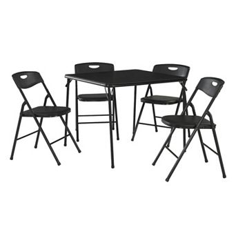 Cosco Folding Table & Plastic Backed Chair 5 pc Set