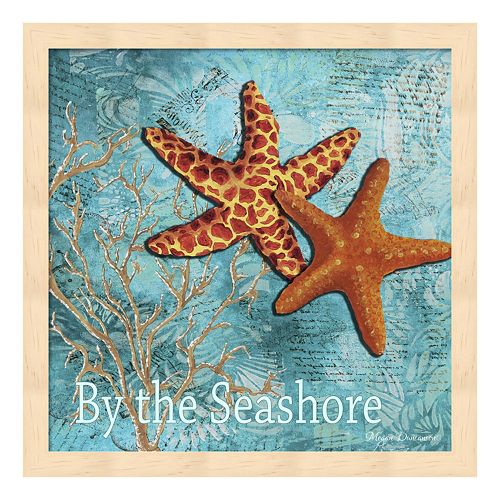Metaverse Art "By the Sea Shore" Framed Wall Art