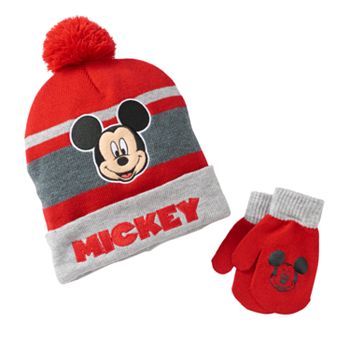 Disney S Mickey Mouse Toddler Boy Hat Mittens Set