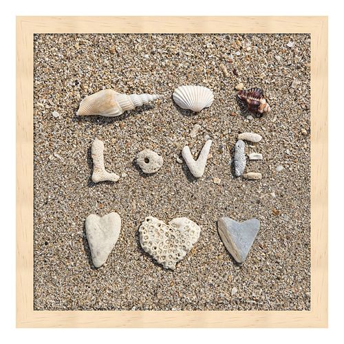 Metaverse Art Beach “Love” Framed Wall Art