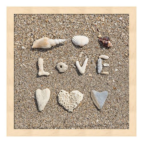 Metaverse Art Beach Love Framed Wall Art